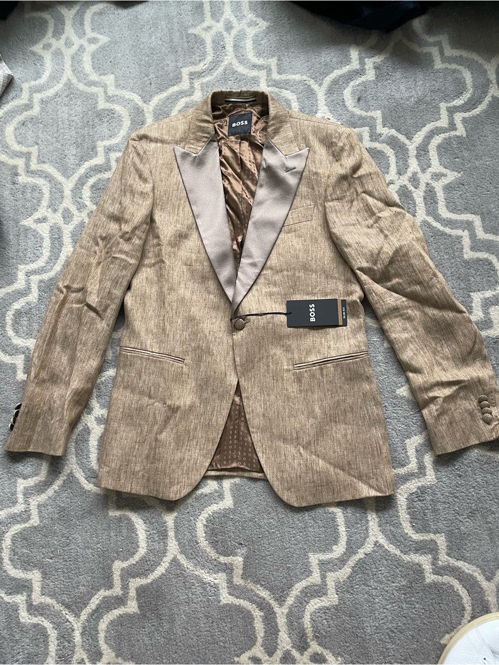 Boss Men’s Camel Blazer Size 38 Regular